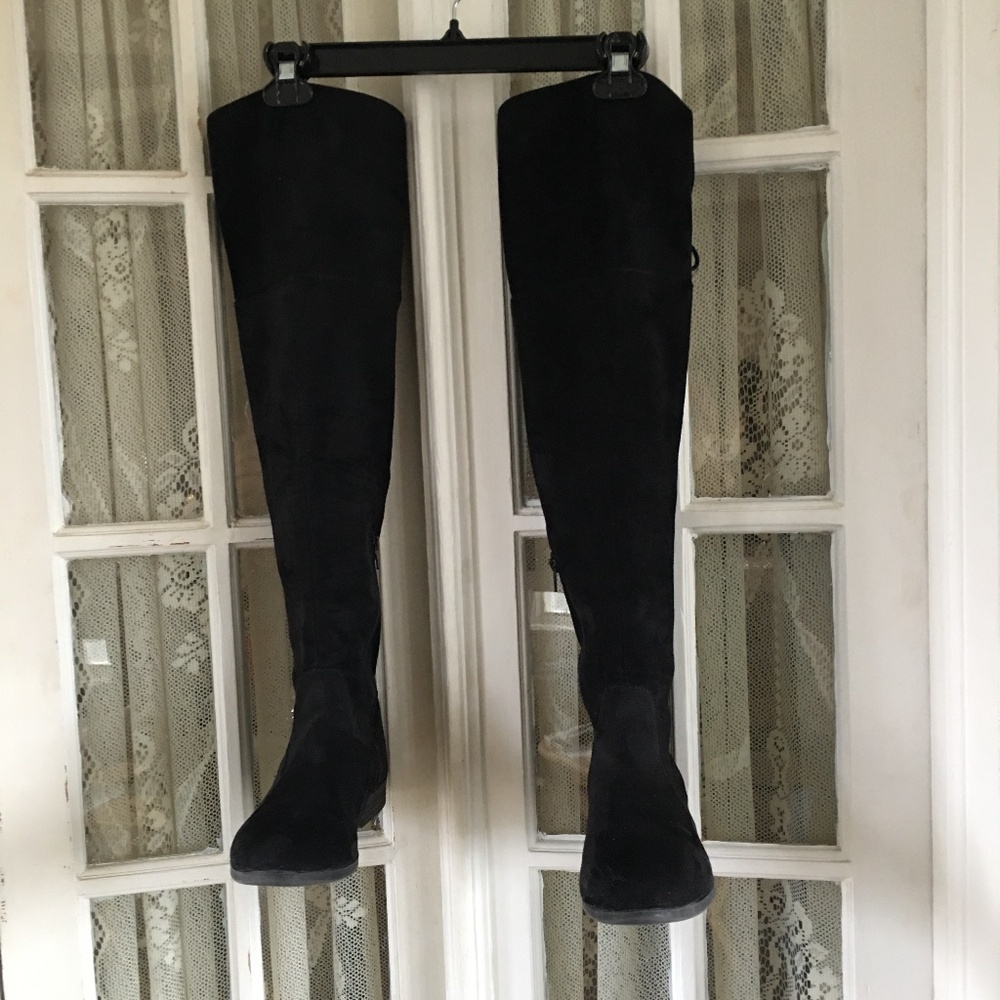 HP: L4L Over The Knee Suedette Boots - 10M - Picture 2 of 11